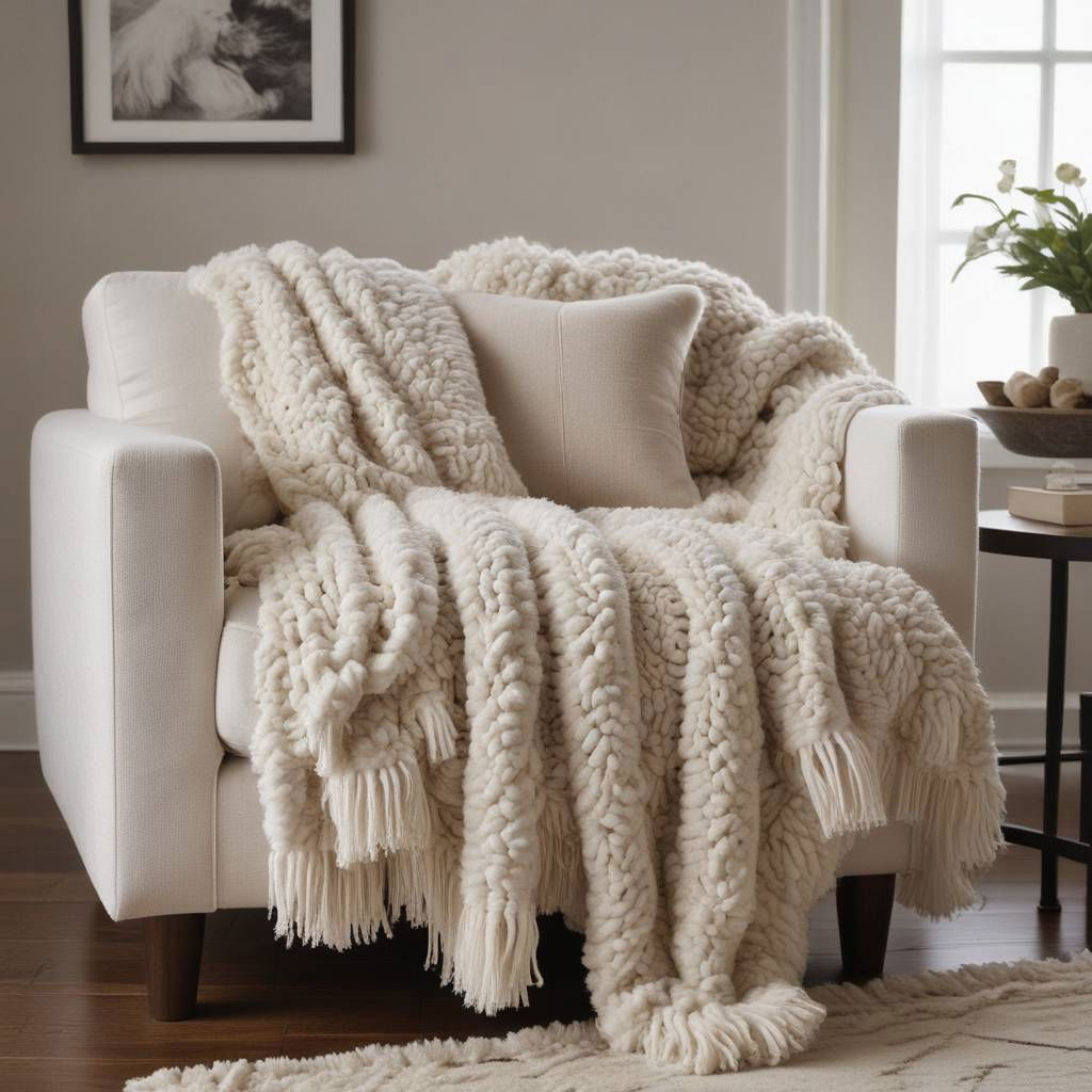 decorative throws with unique textures