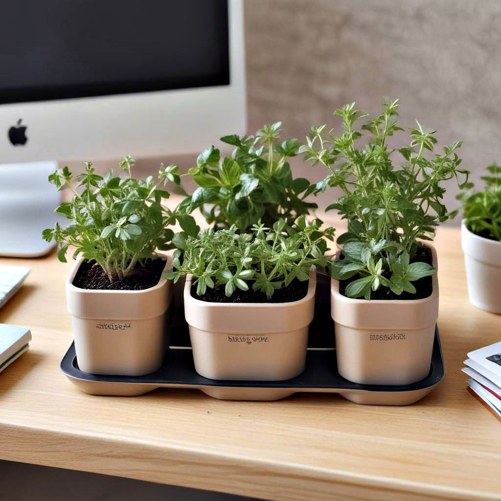 desktop herb garden