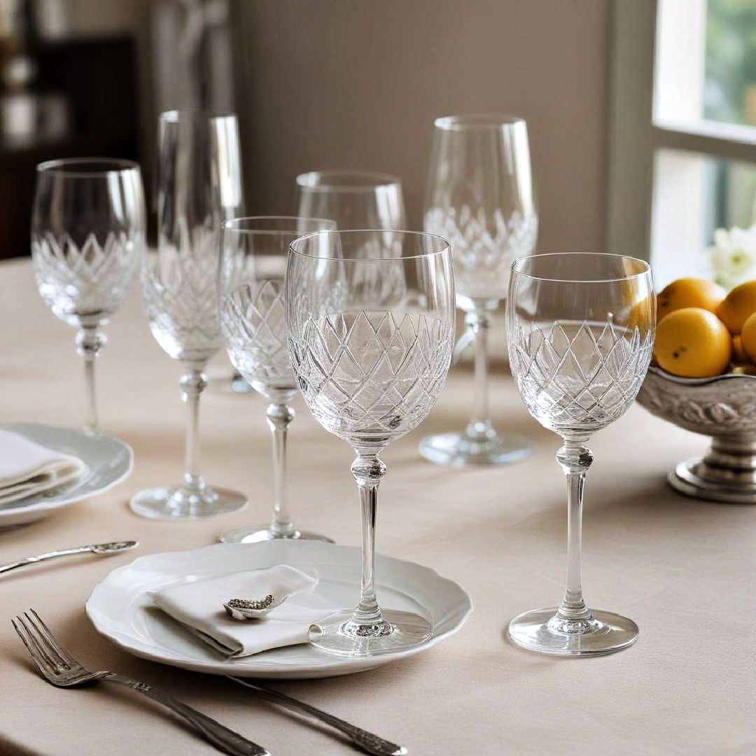 display elegant glassware