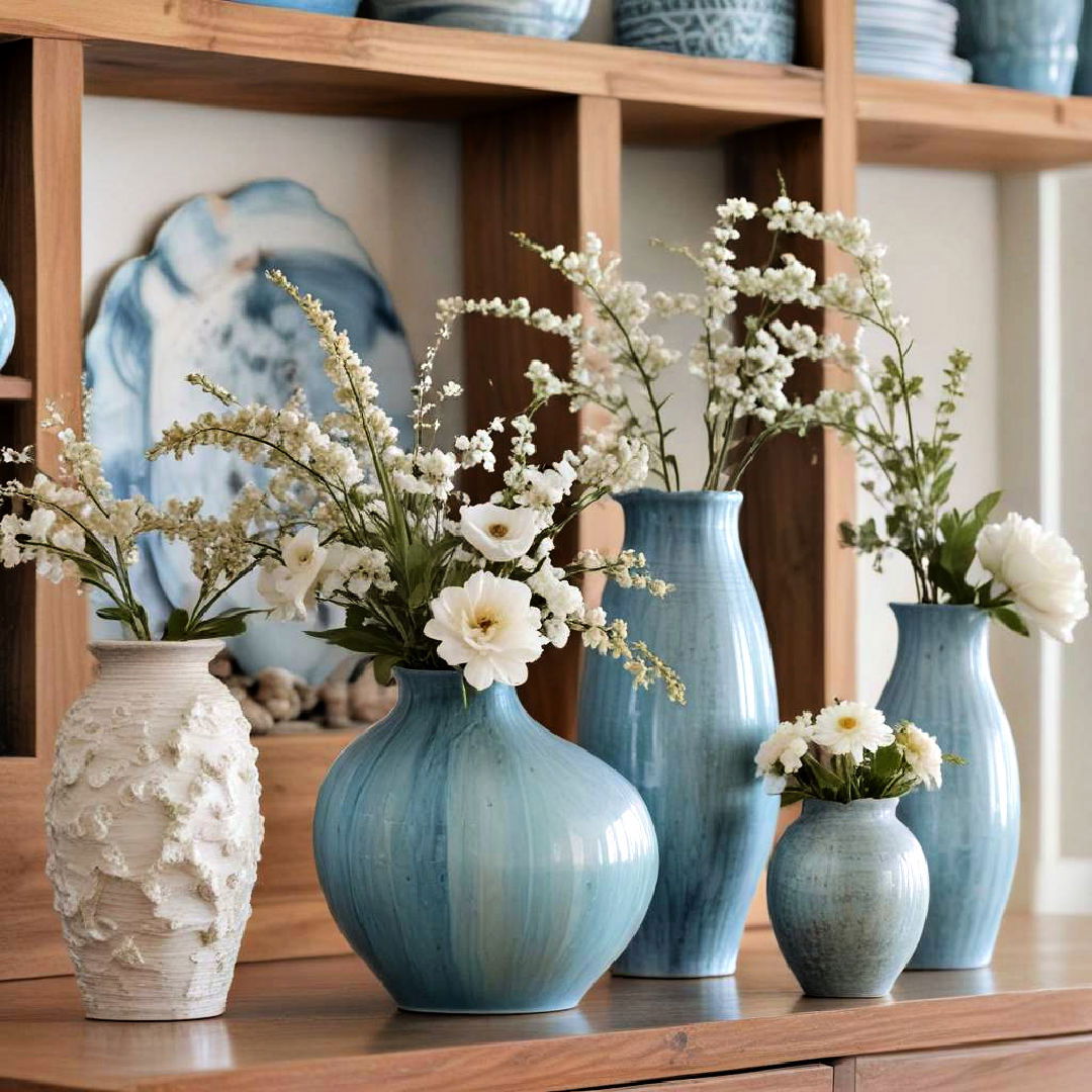 display ocean inspired vases