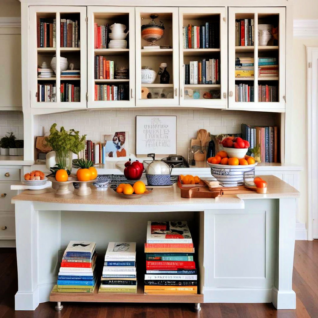 display of beautiful cookbooks