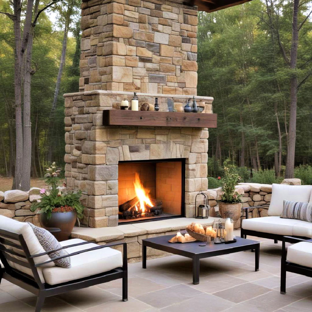 double sided fireplace