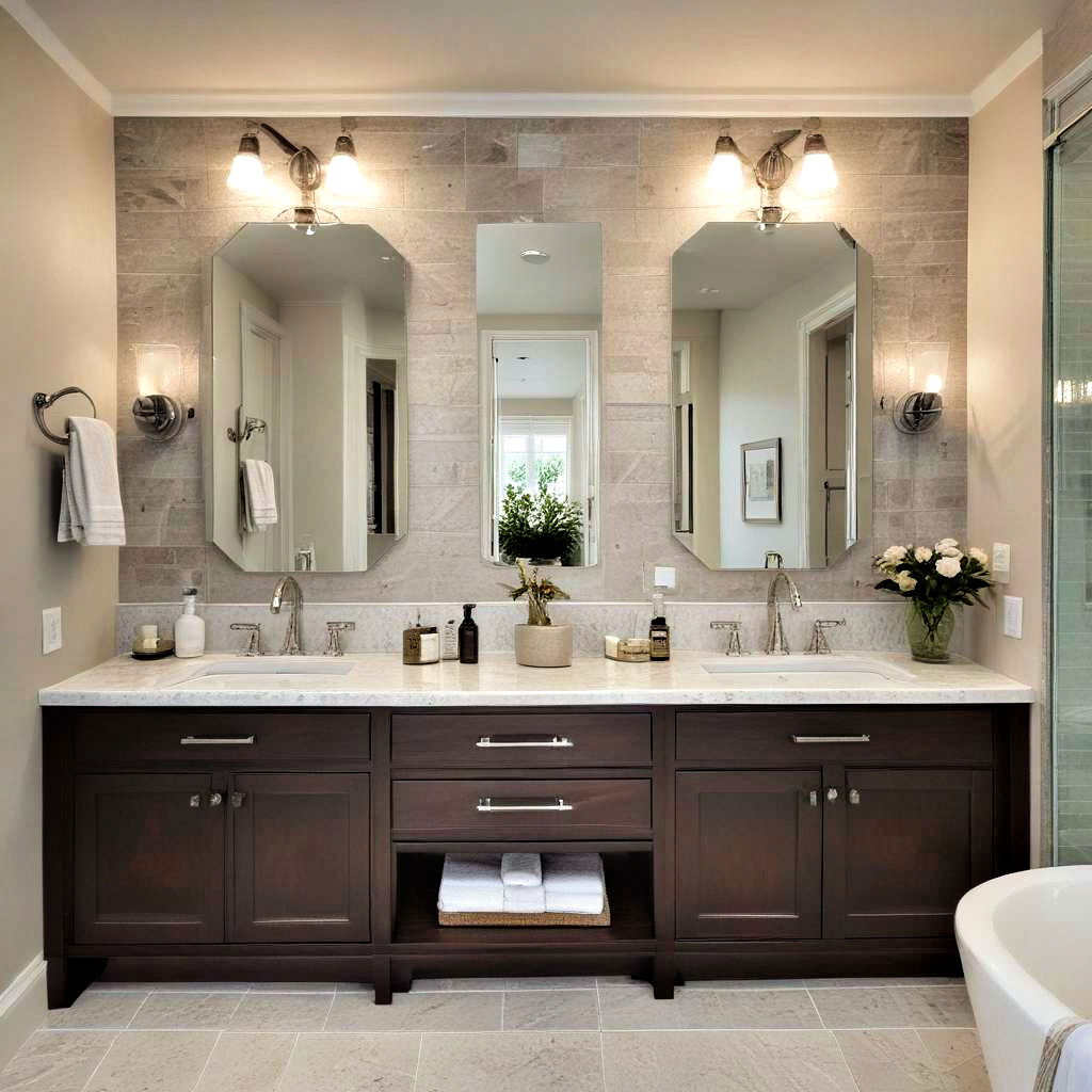 dual sink vanity