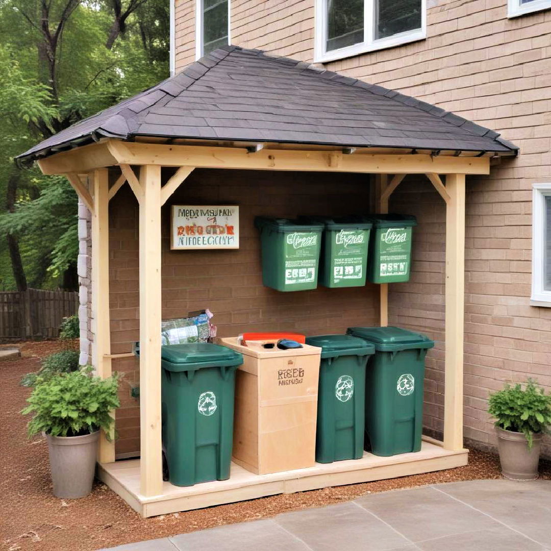 eco friendly recycling station