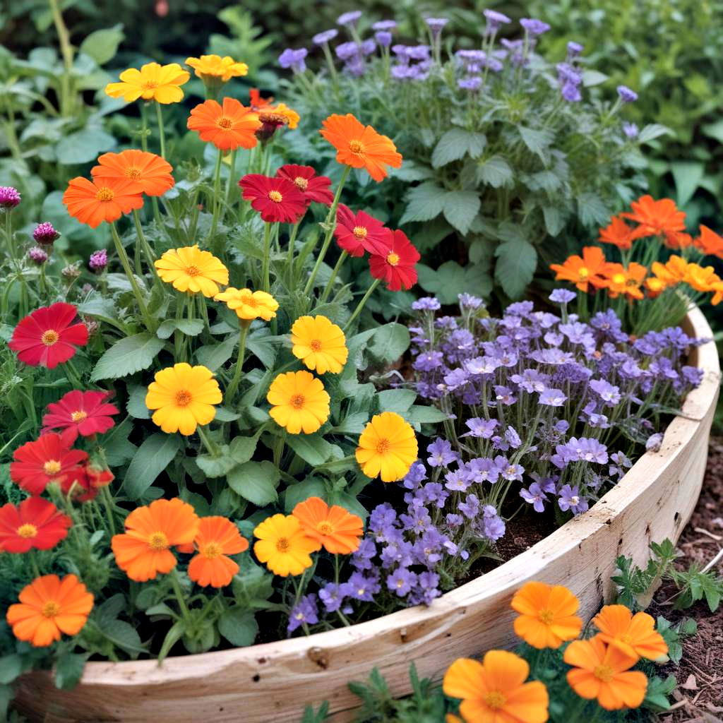 edible flower herb garden