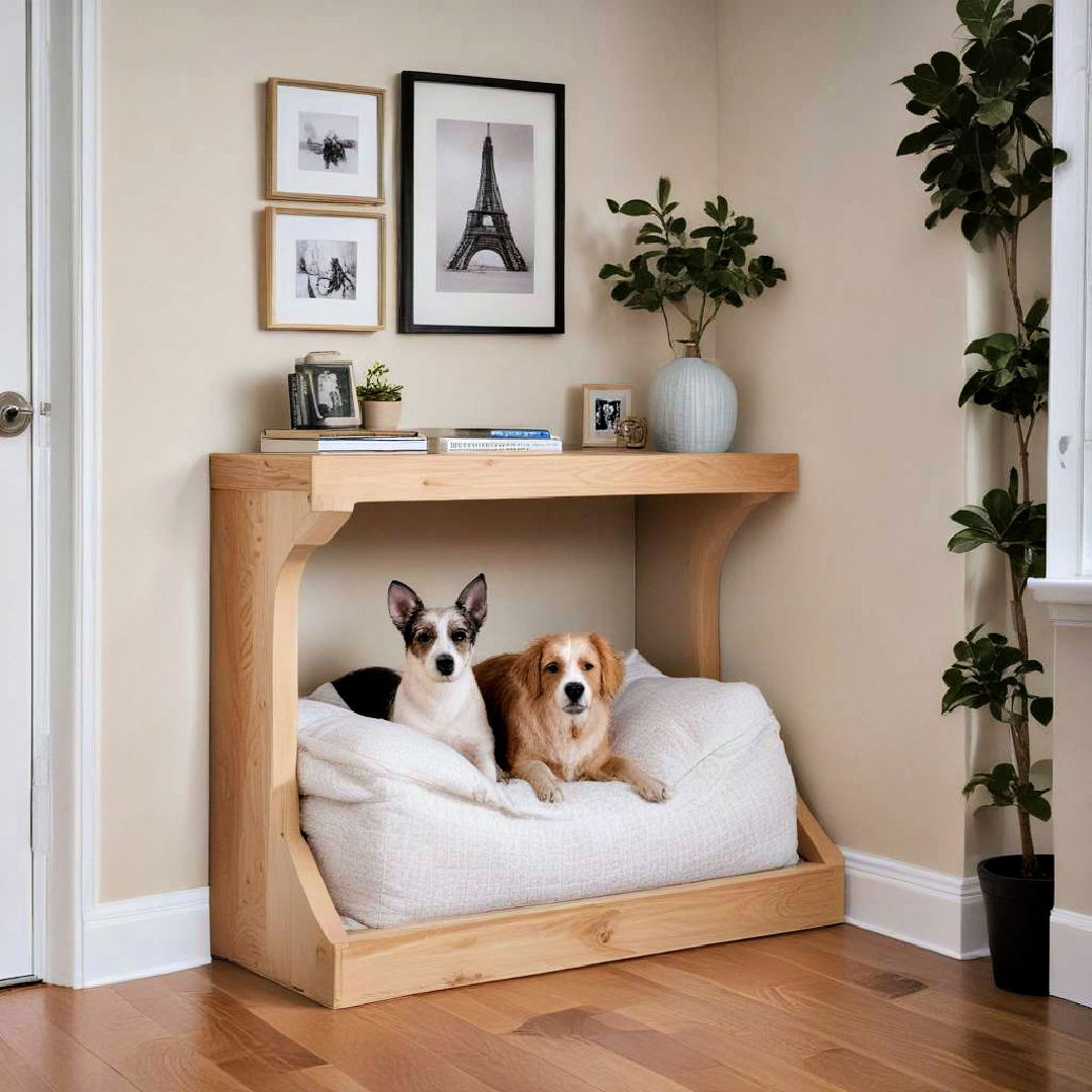 elevated pet nook