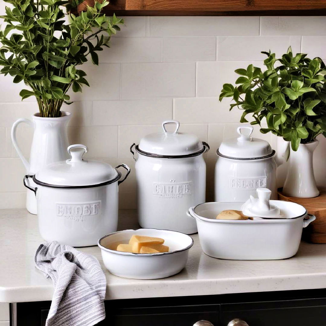 enamelware accents