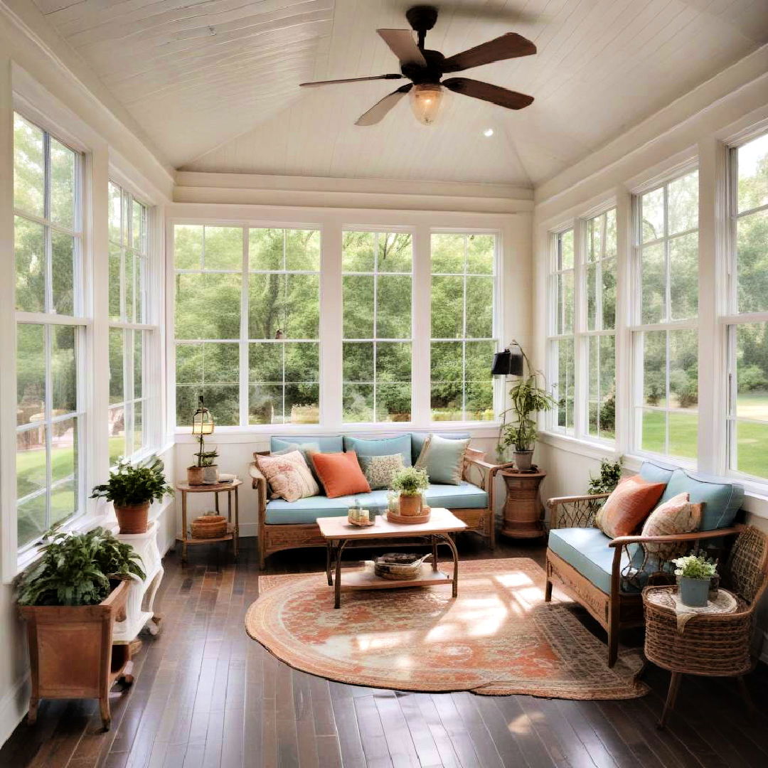 enclosed porch space