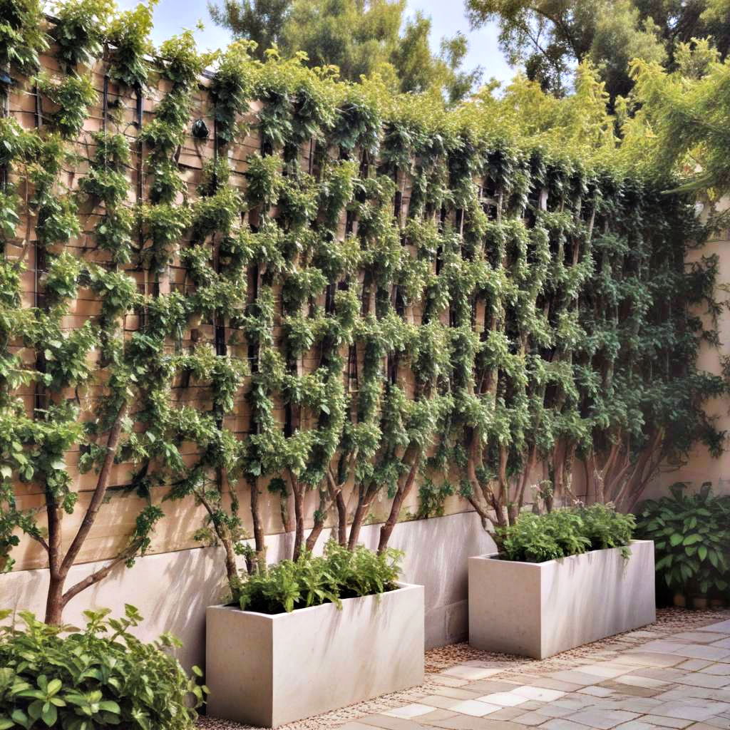 espaliered trees