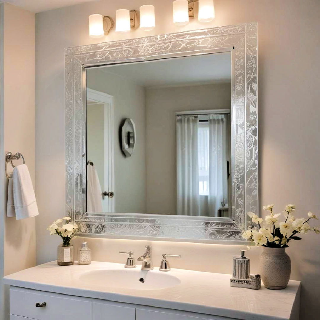 etched glass mirrors