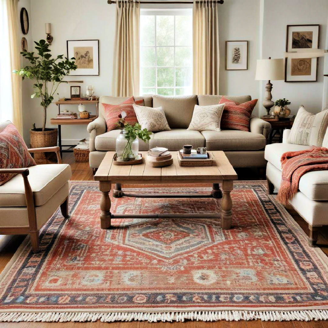 experiment with layered rugs