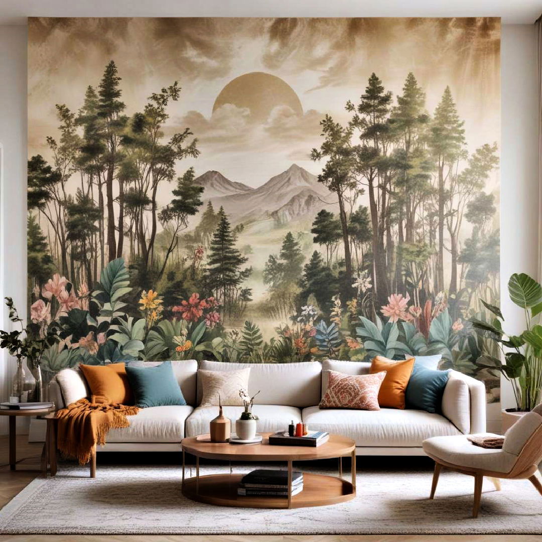 experiment with wall murals