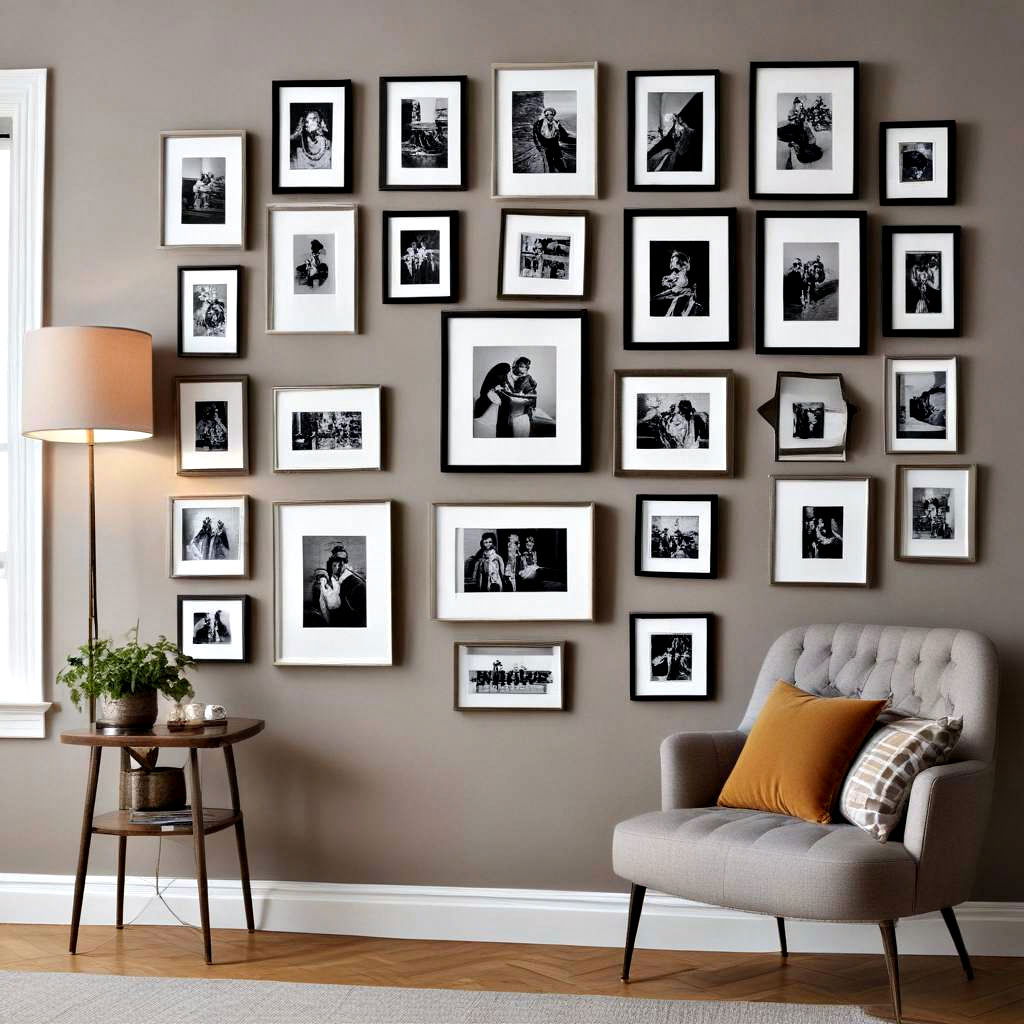 eye catching gallery walls