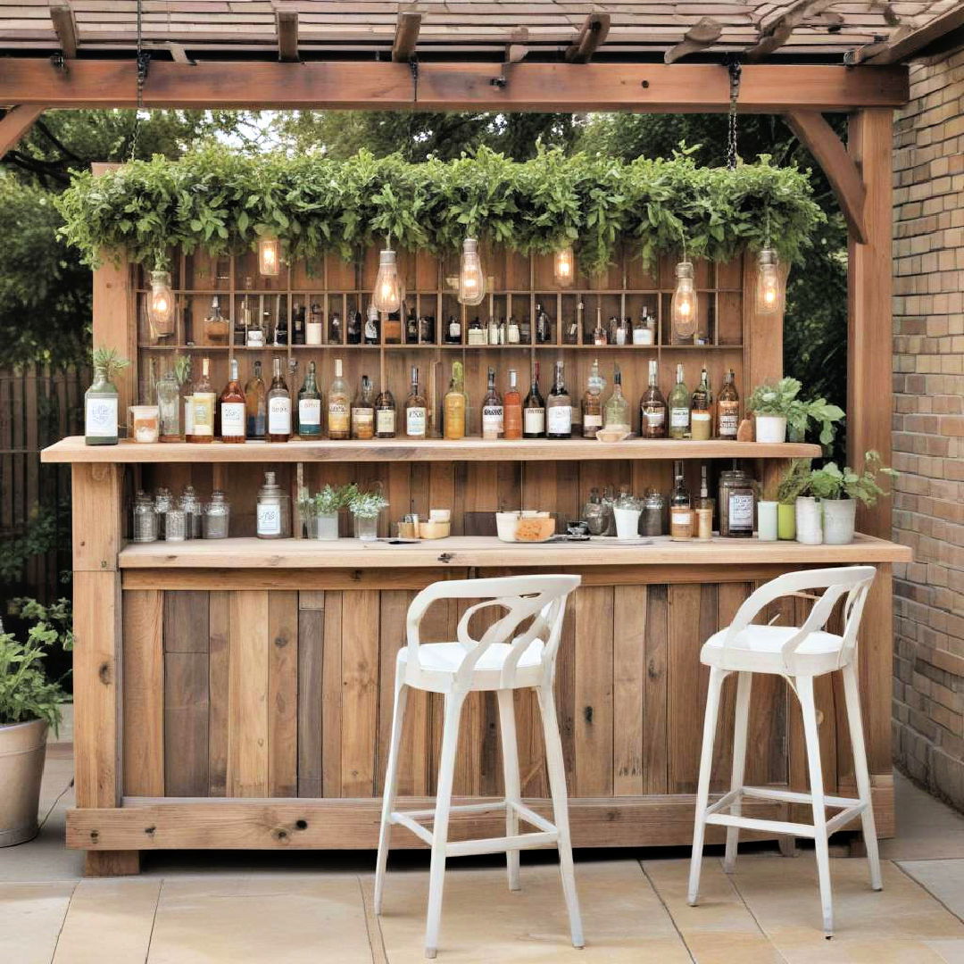 farmhouse chic bar
