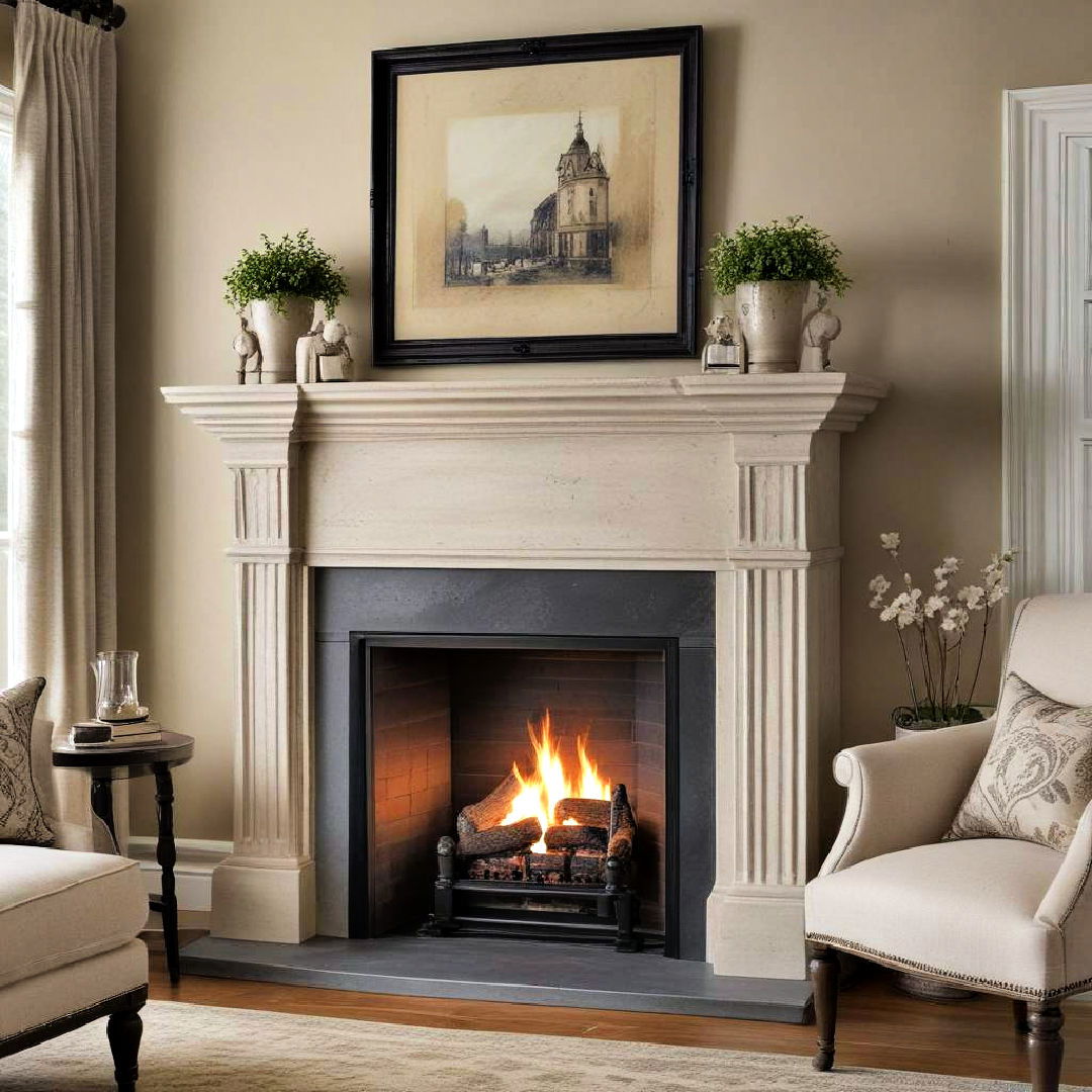 faux fireplace mantel