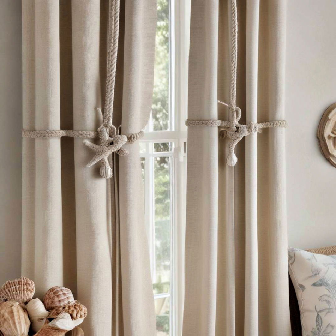 feature coastal curtain ties