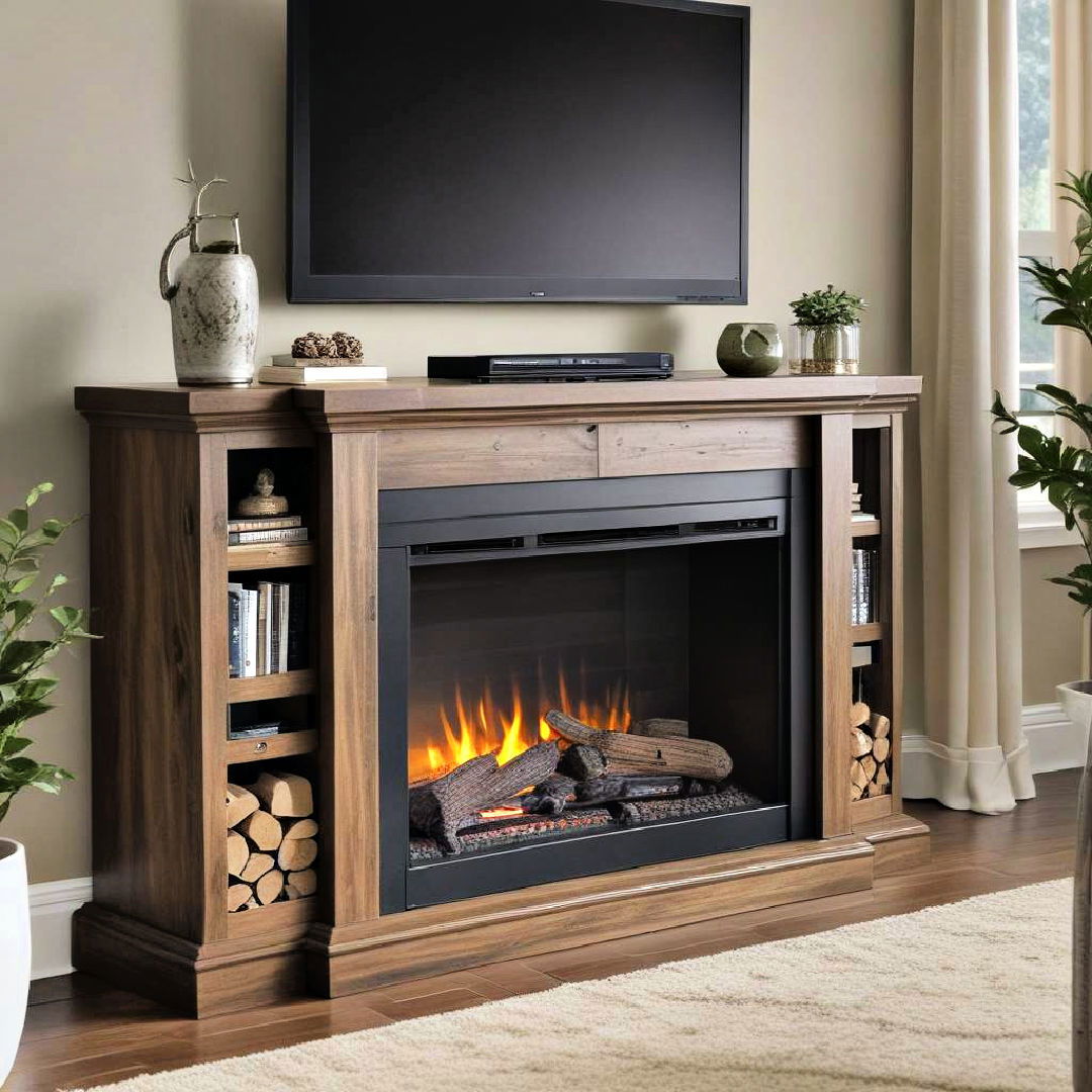 fireplace tv stand