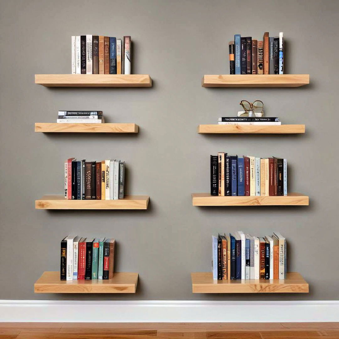 floating book shelves