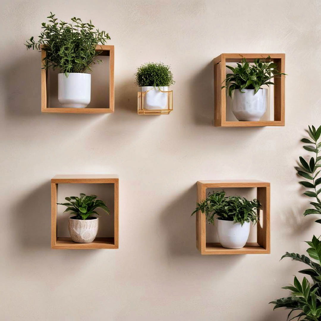 floating cube shelves