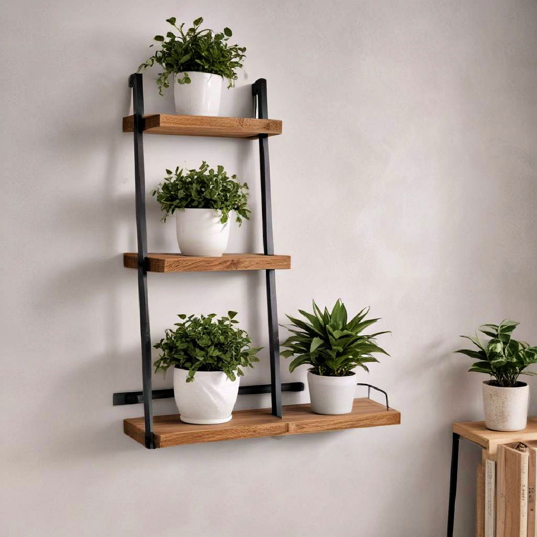 floating ladder shelves