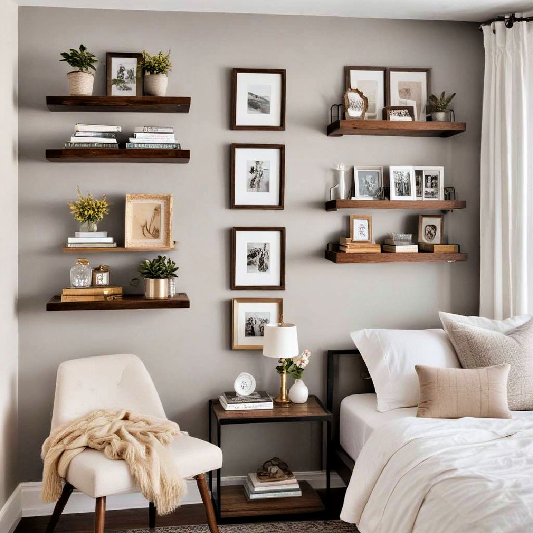 floating shelves display