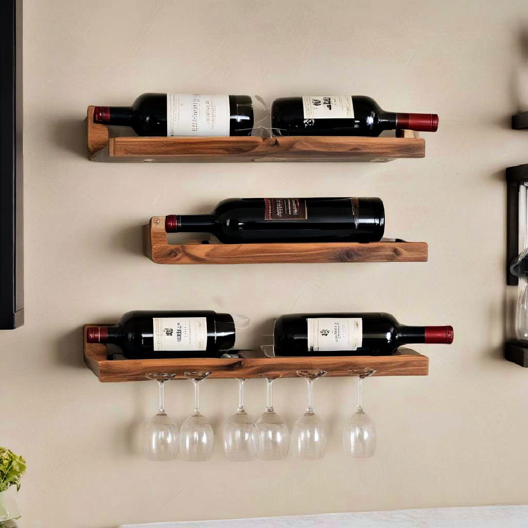 floating wine racks