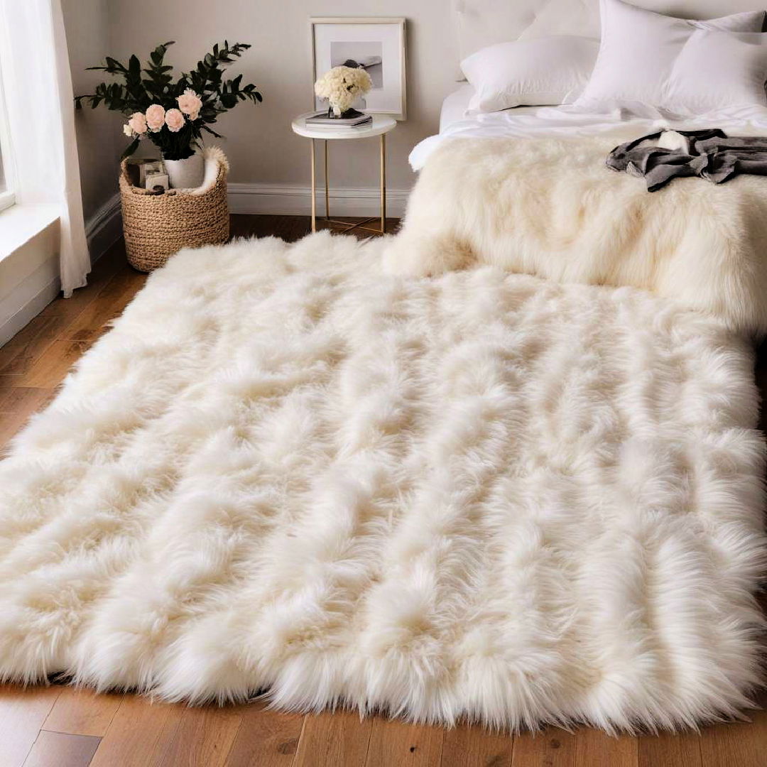 fluffy faux fur rugs