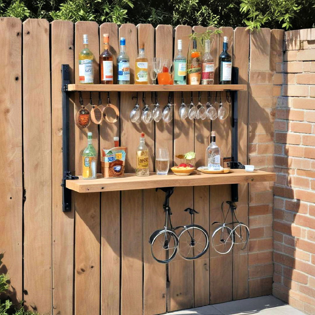 foldable wall bar