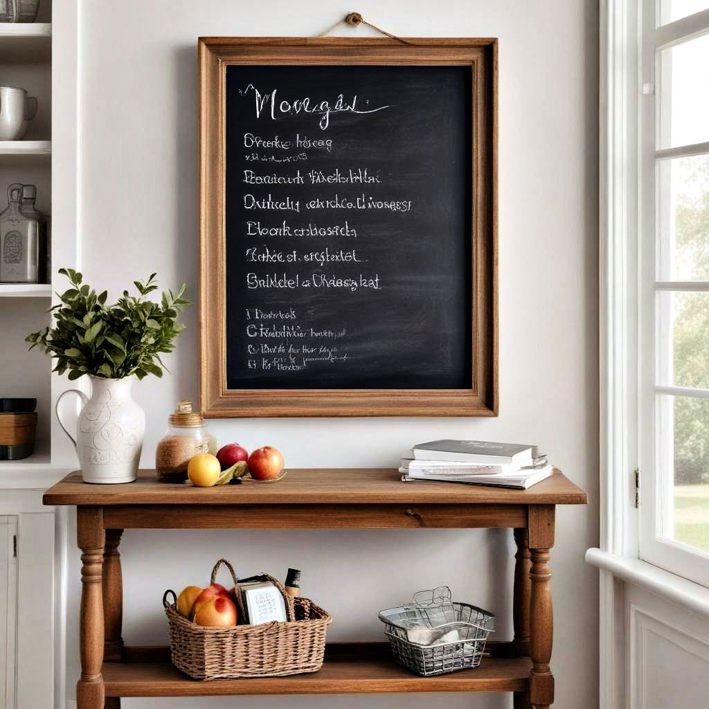 framed chalkboard