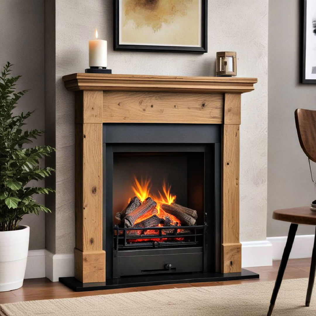 free standing electric fireplace