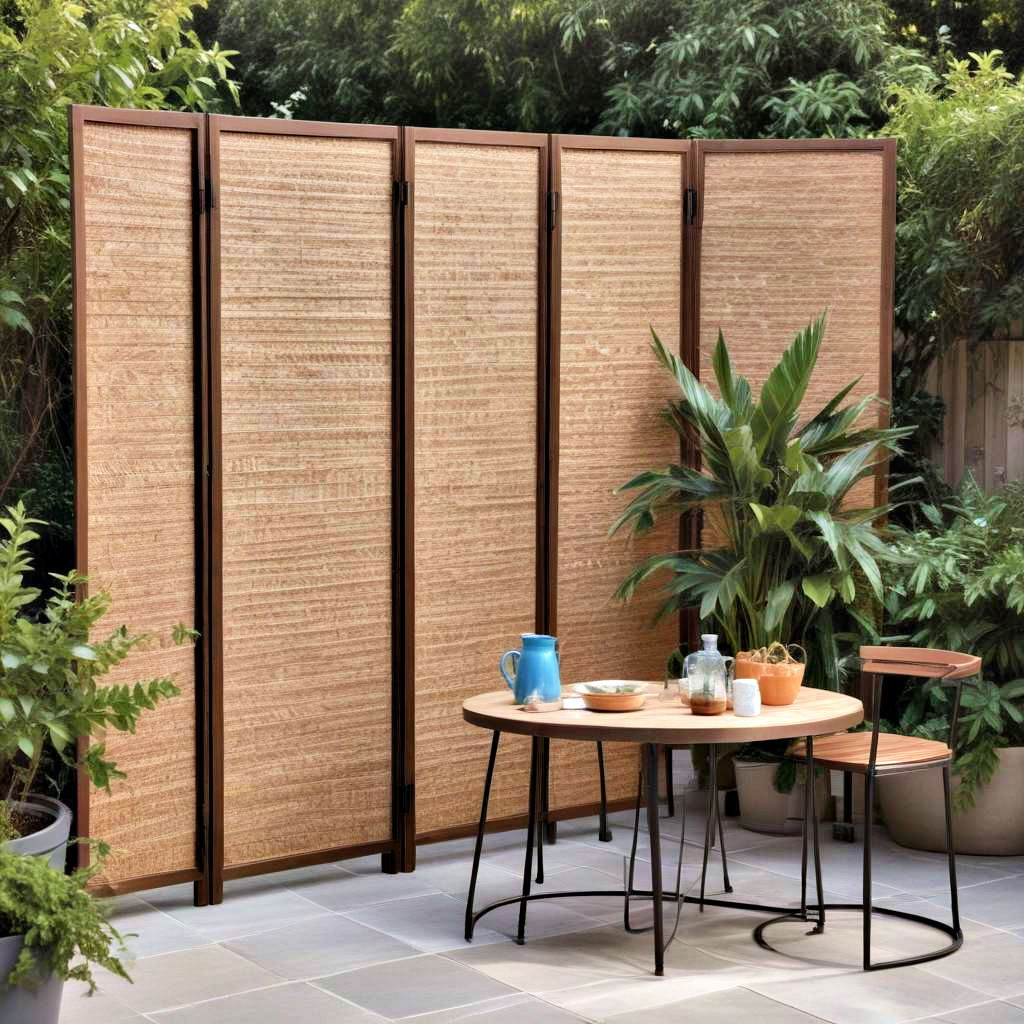 freestanding folding screens