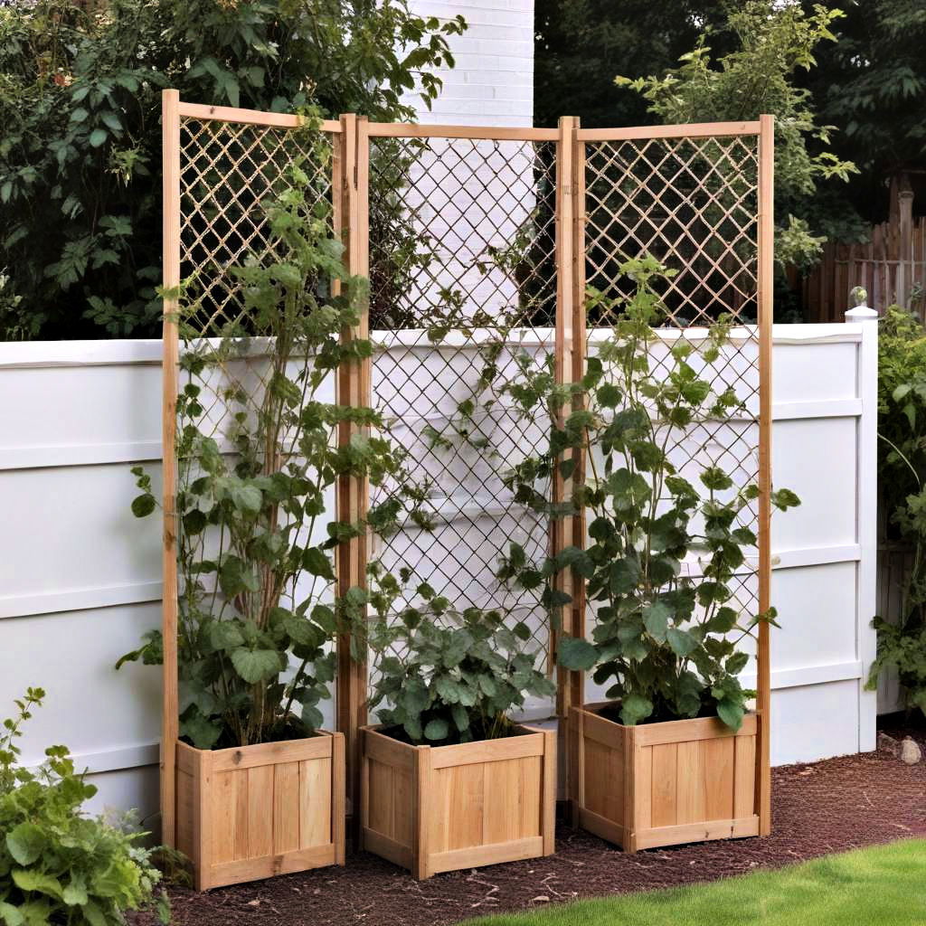 freestanding trellis screen