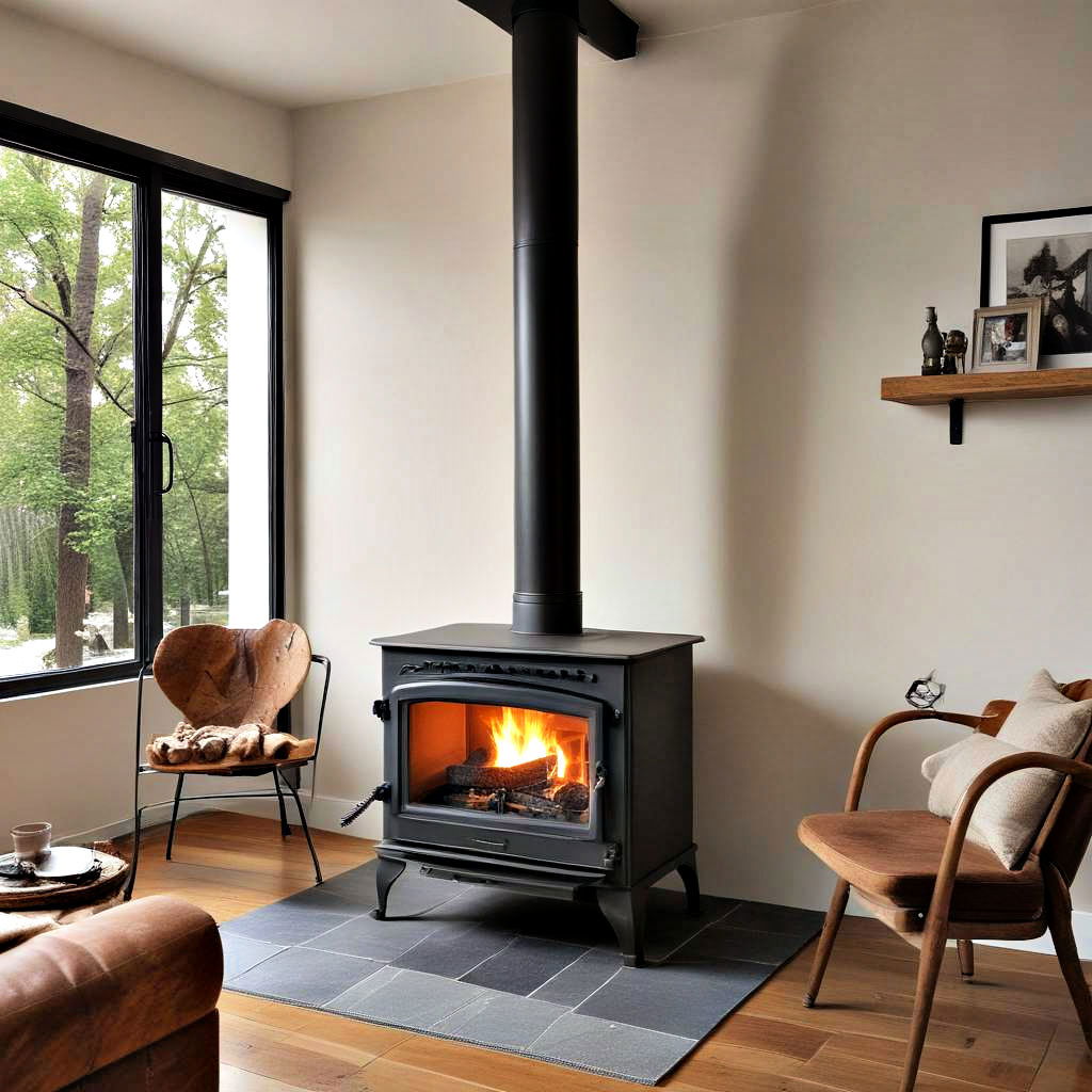 freestanding wood stove