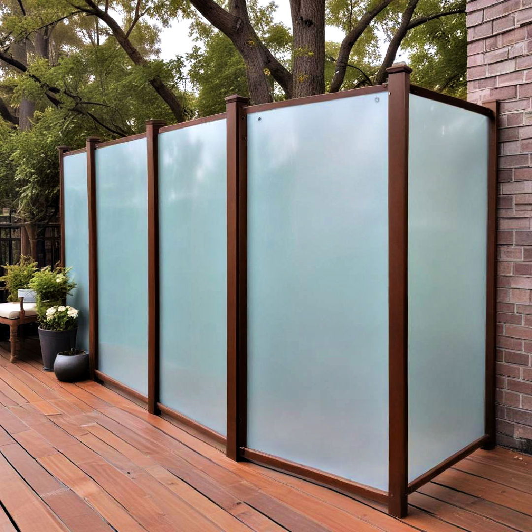 frosted glass panels