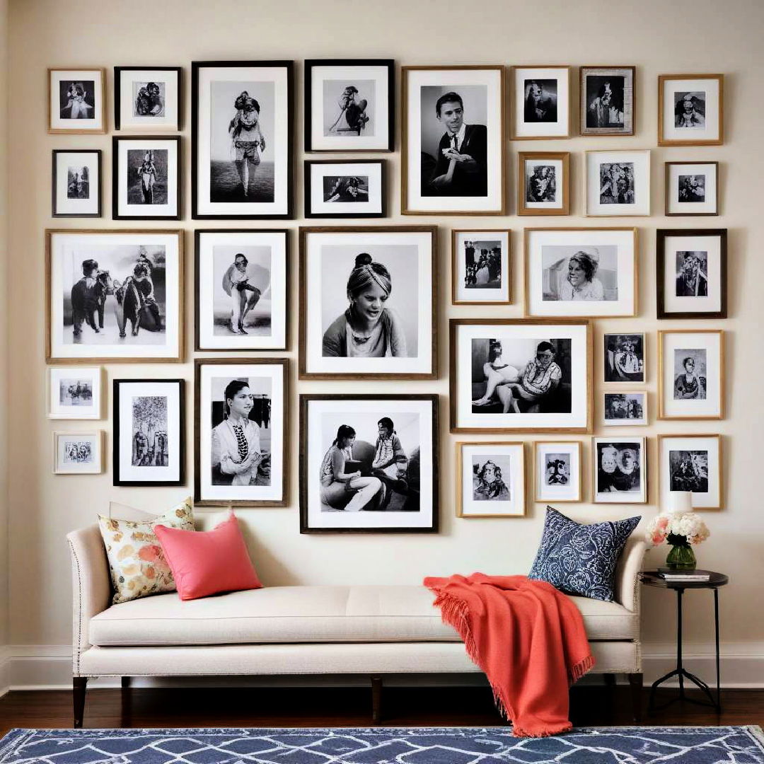 gallery wall preppy room
