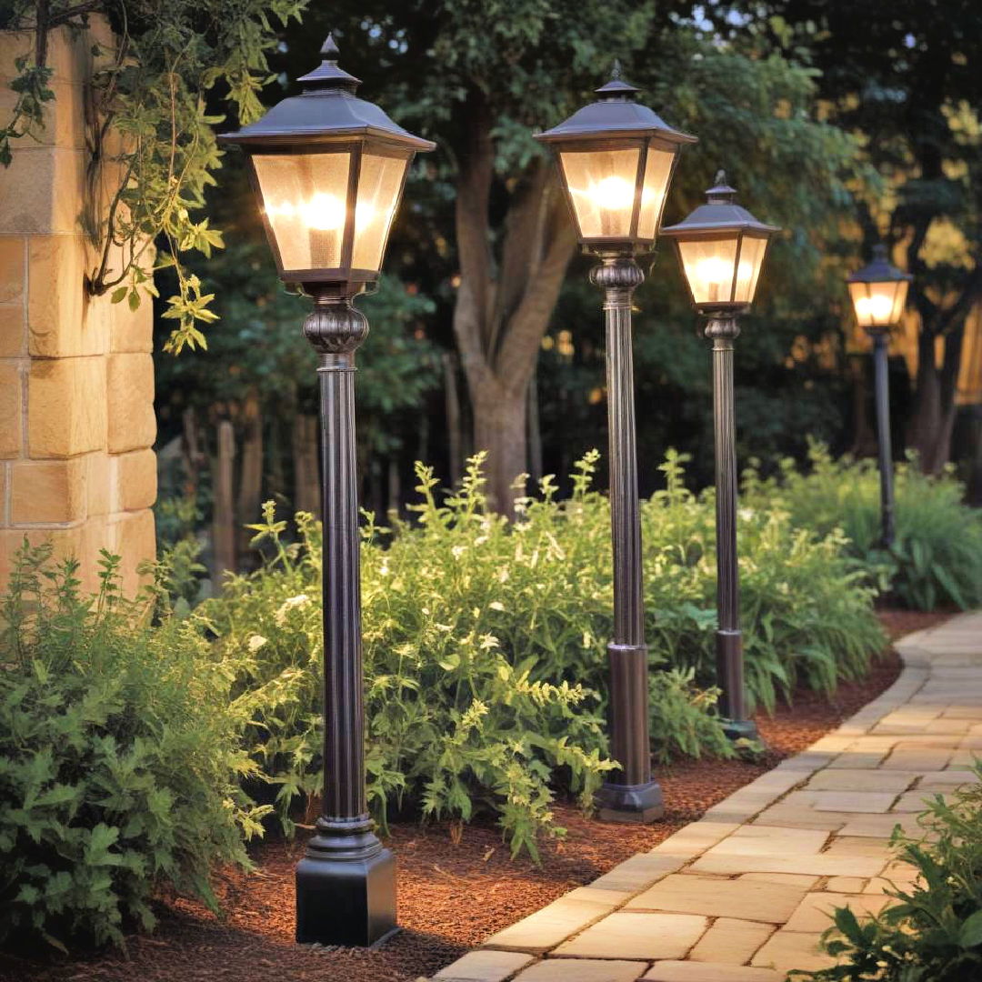 garden light posts
