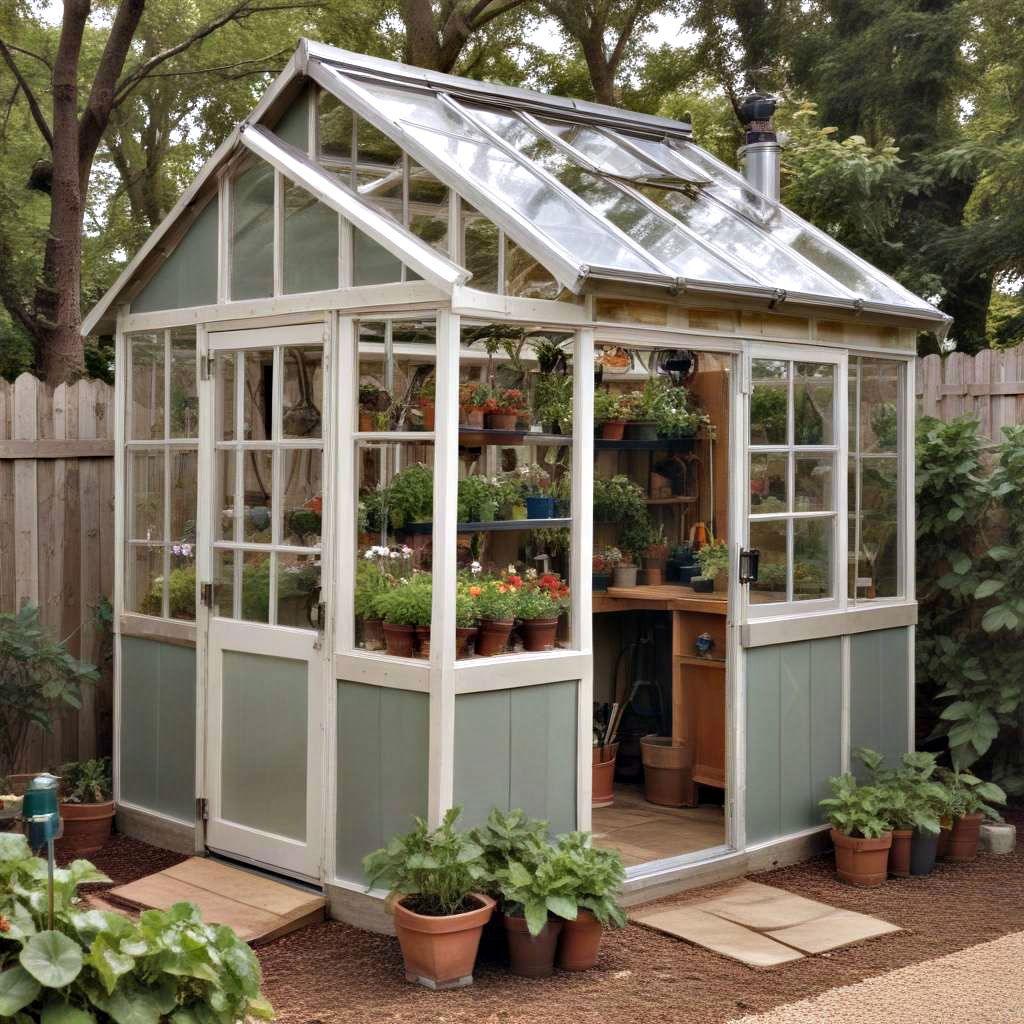 garden shed greenhouse combo