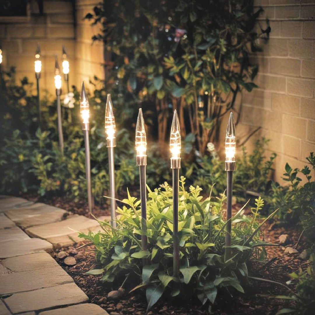 garden spike lights