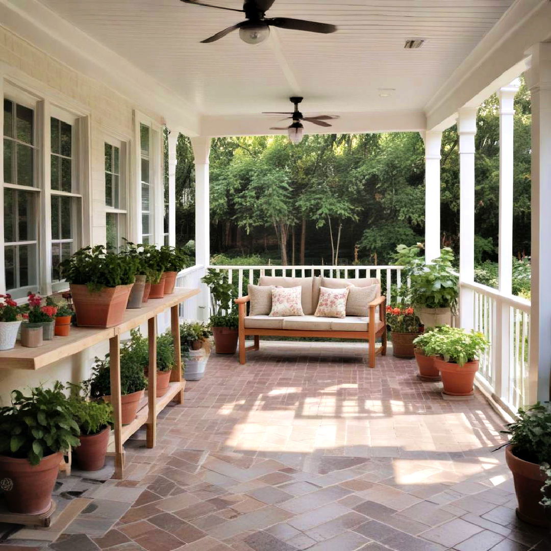 gardening prep area