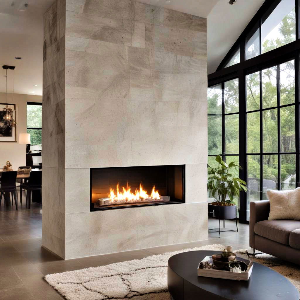 glass enclosed fireplaces