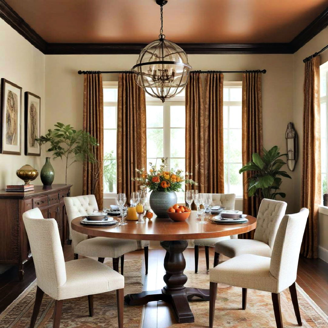 global fusion dining room decor