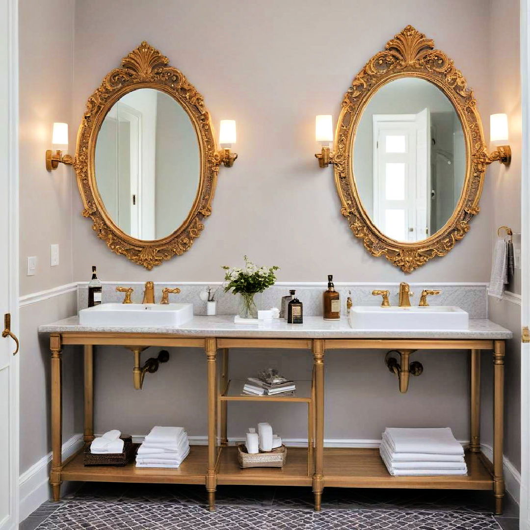 gold framed mirrors