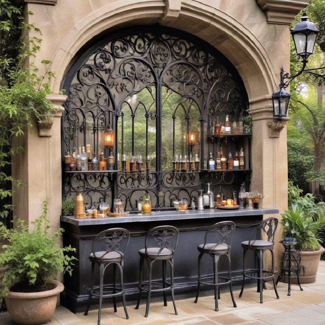 gothic garden bar