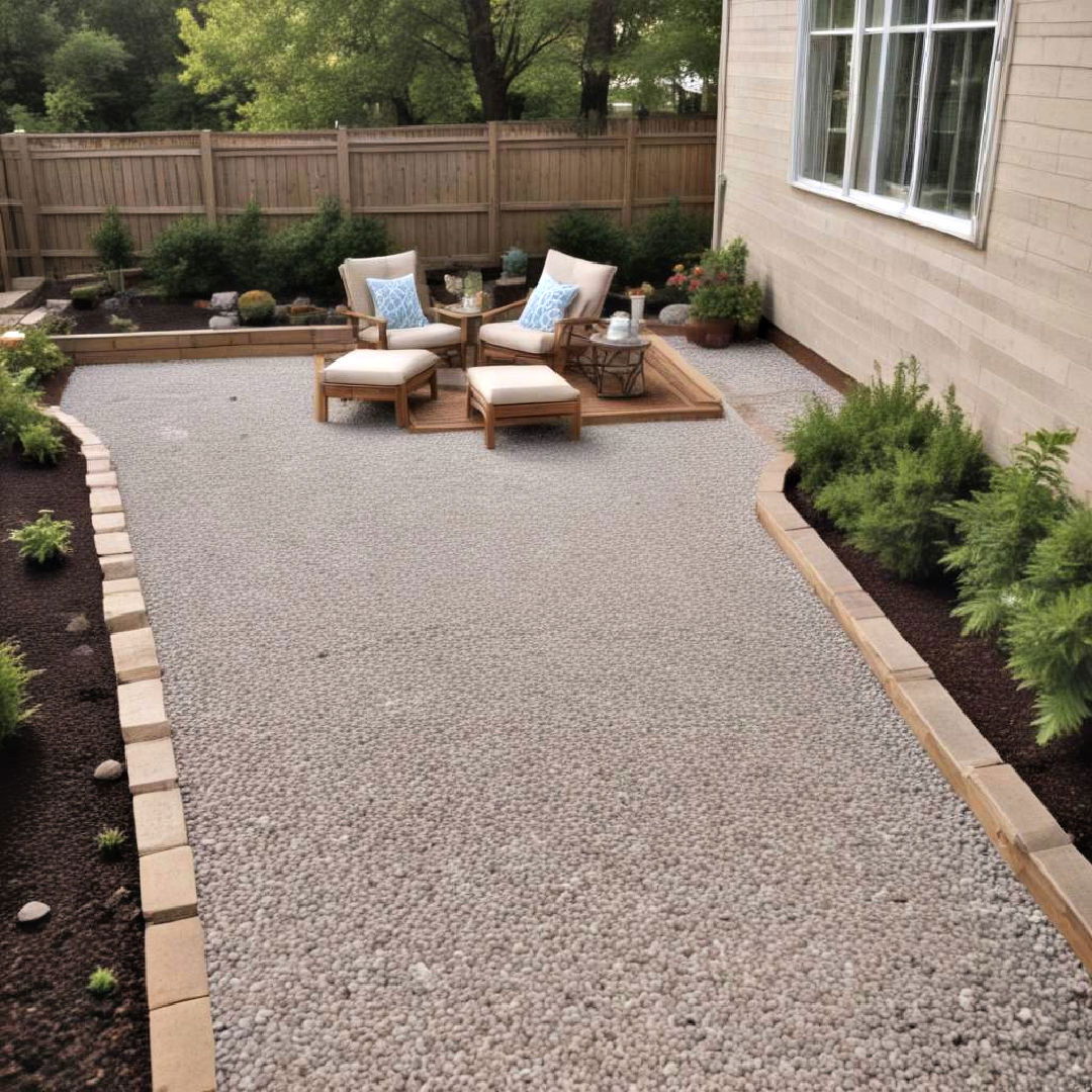 gravel patio