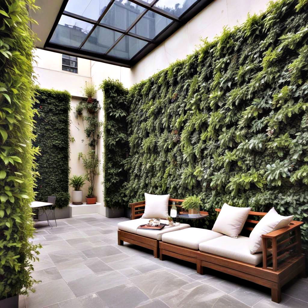 green walls