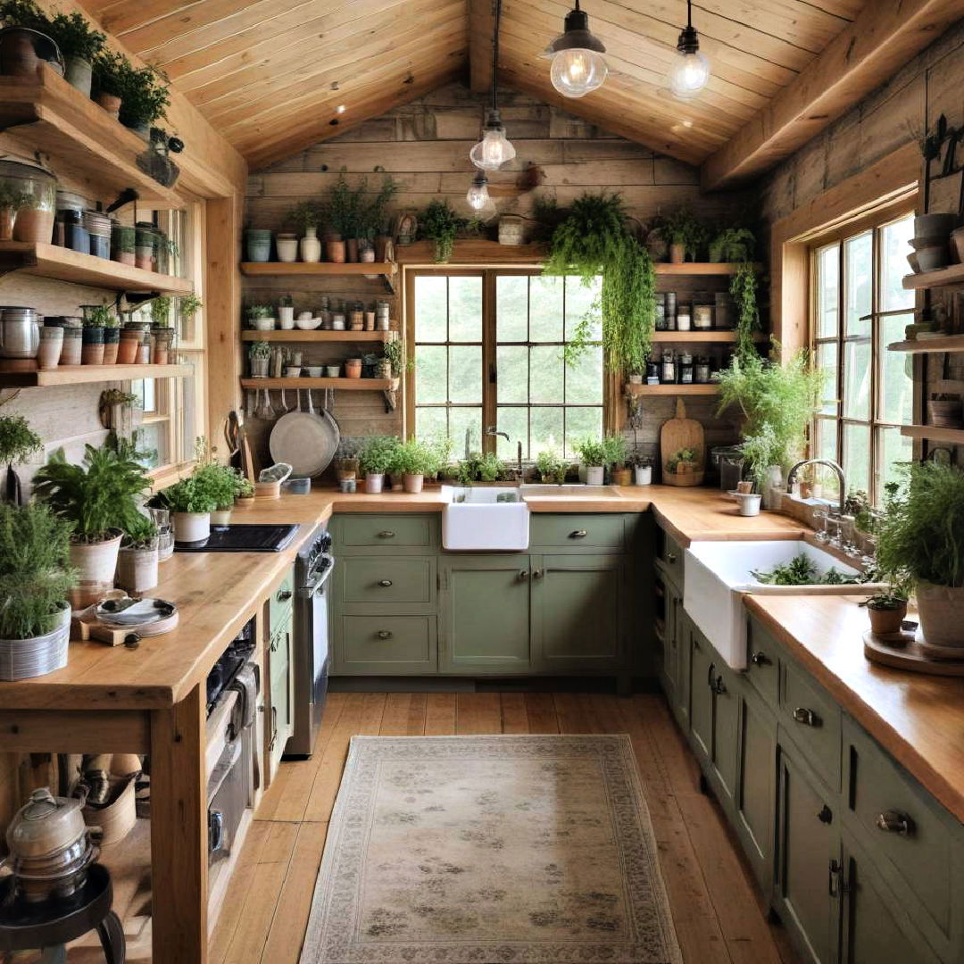 greenery and herbs