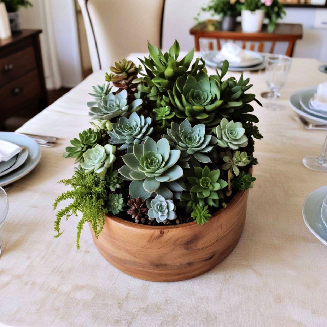 greenery and succulents