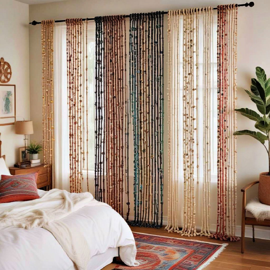 hang beaded curtains