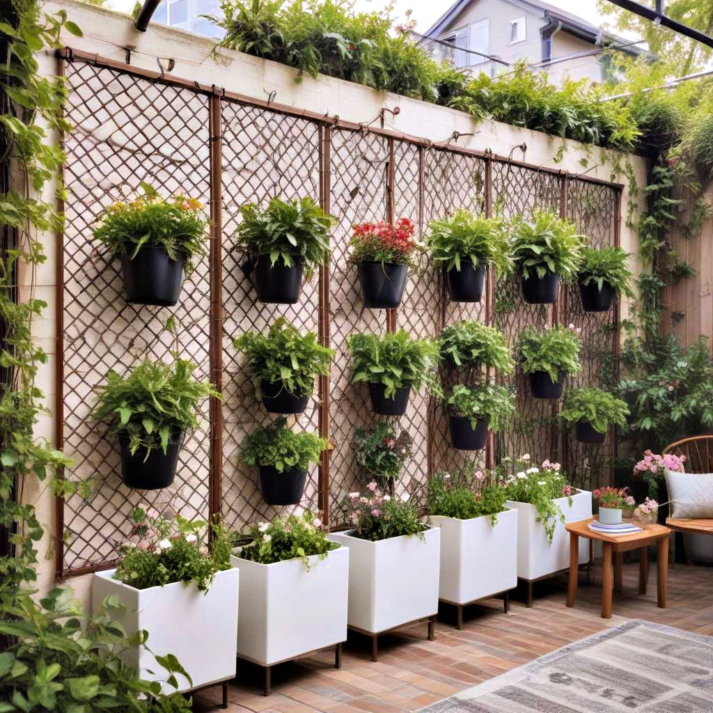 hanging planter screens