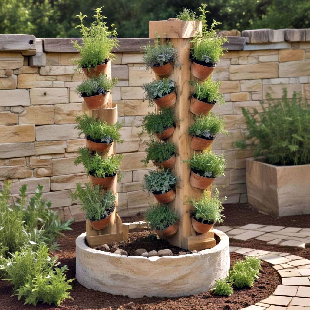 herb spiral tower